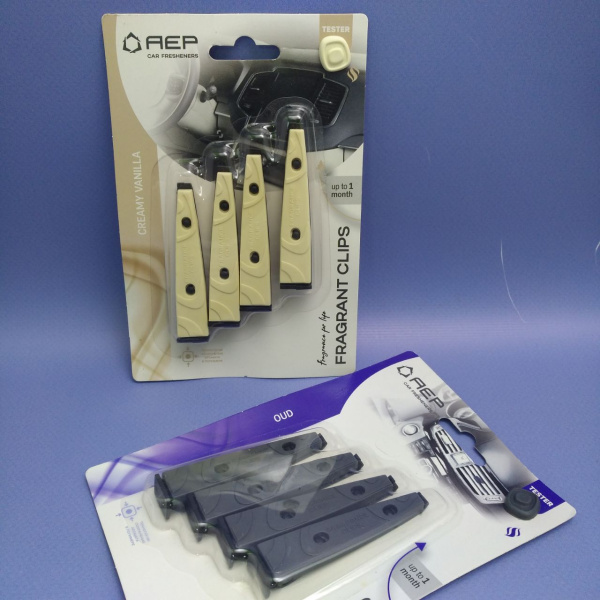 Ароматизатор воздуха на дефлектор FRAGRANT CLIPS (на клипсе) / 4 шт. в комплекте